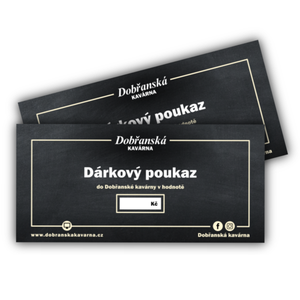 Poukázka do Dobřanské kavárny