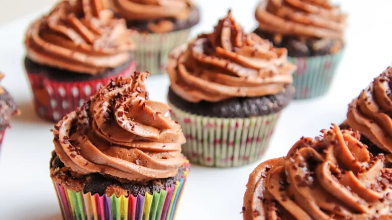 Chocolate cupcakes with frosting