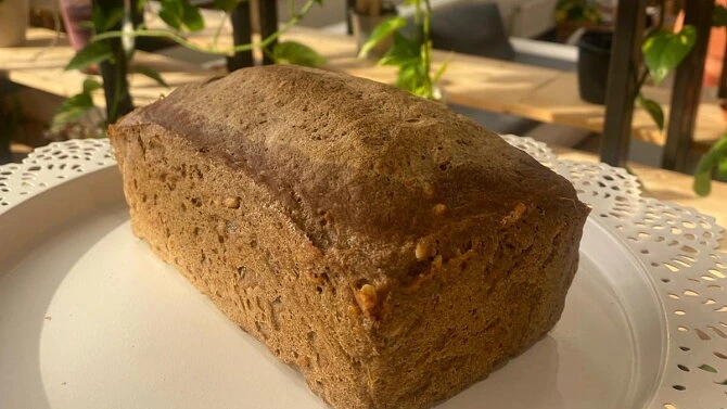 Buckwheat bread loaf
