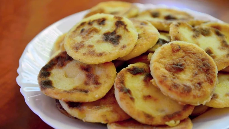Potato pancake stack