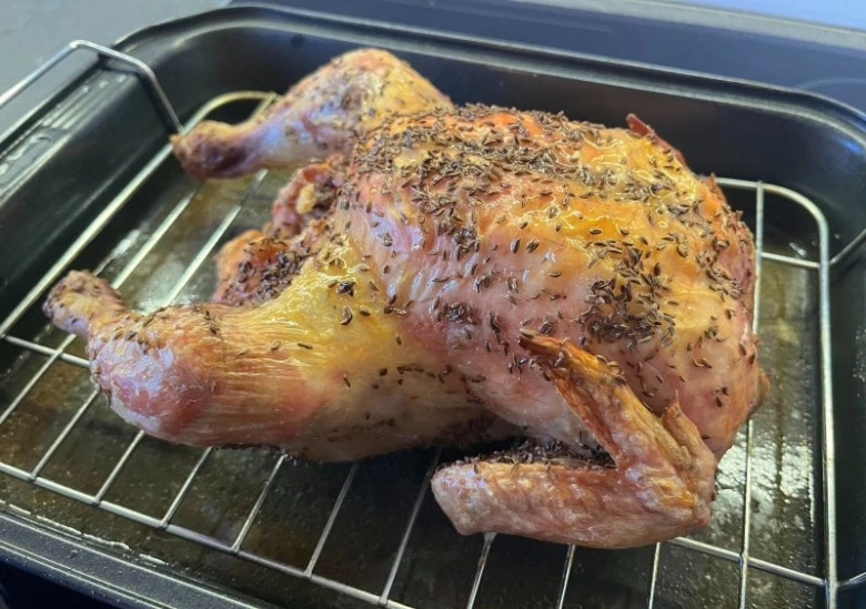 Roasted chicken with herbs