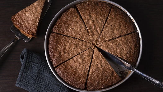 Chocolate fondant cake slices